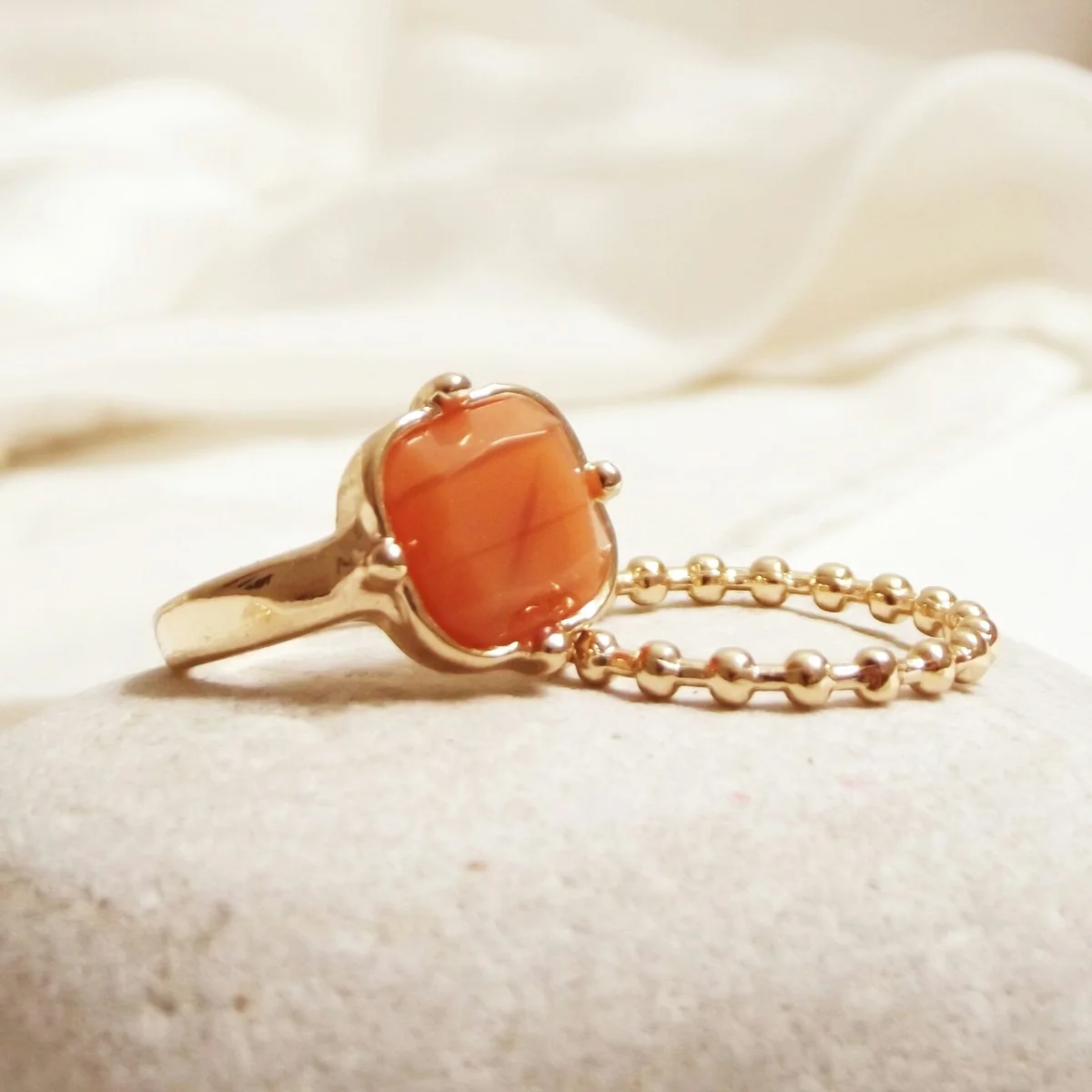 Bague cornaline, pièce unique — 1